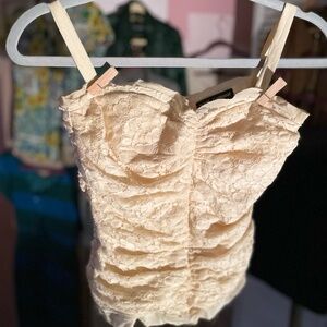 dainty D&G delicately laced bustier